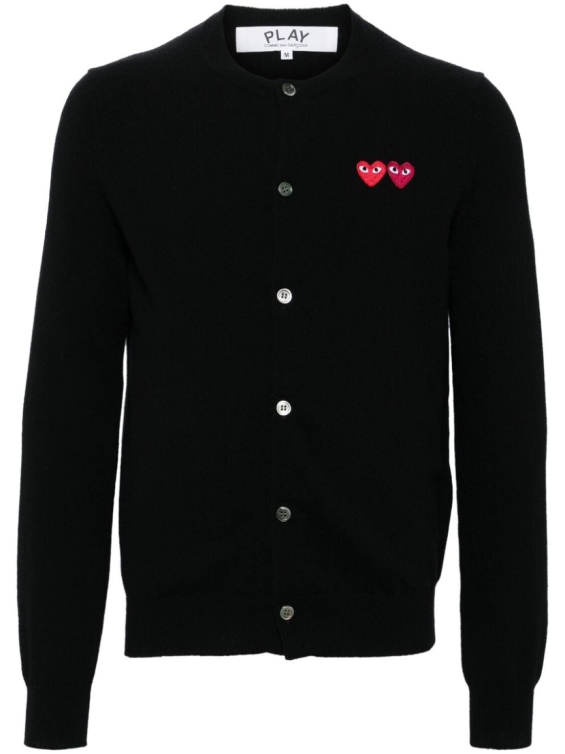 

Comme Des Garçons Play шерстяной кардиган с сердечками, черный