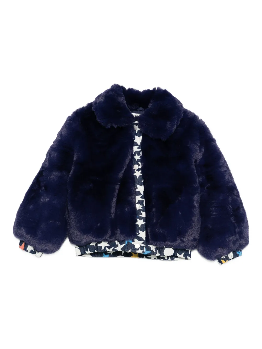 

Куртка со звездным принтом Stella McCartney Kids, синий