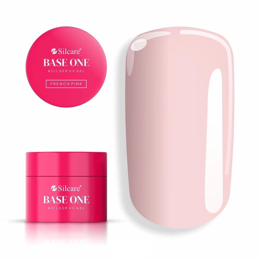 

Gel Base One French Pink 50g Self-Leveling Building Nail Gel Silcare