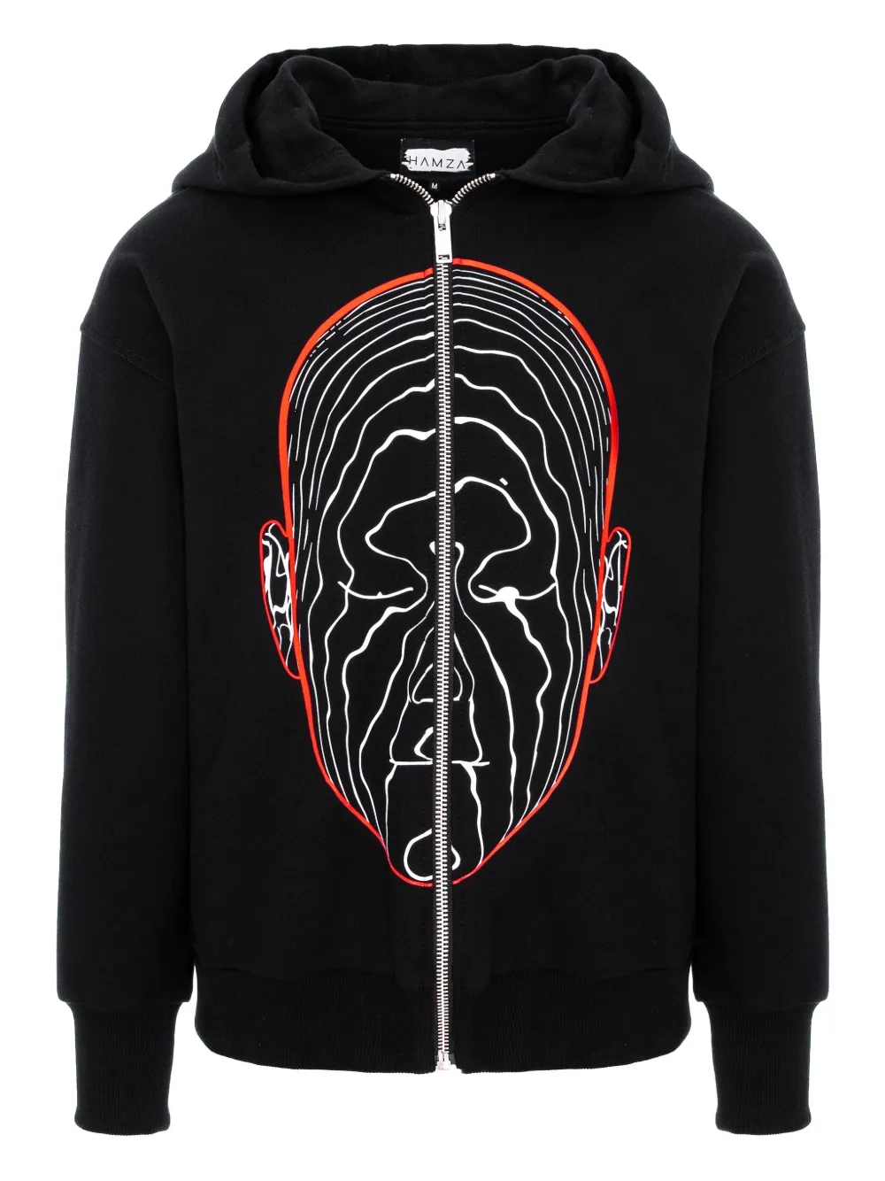 

Толстовка на молнии с графическим принтом Ego Hamza, черный