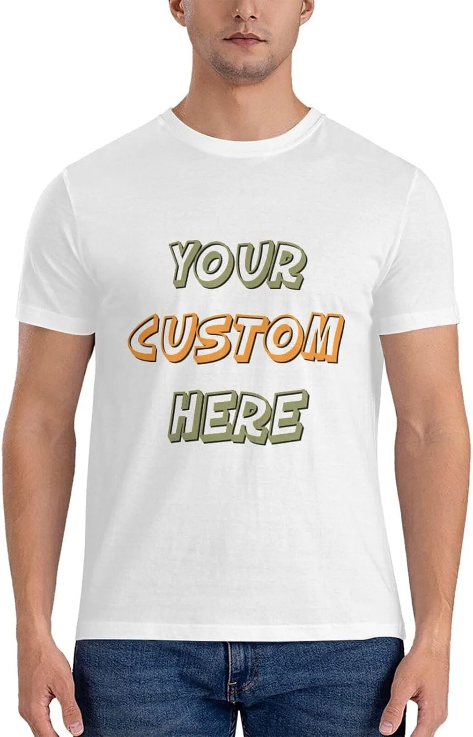 

Футболка Custom с принтом спереди и сзади