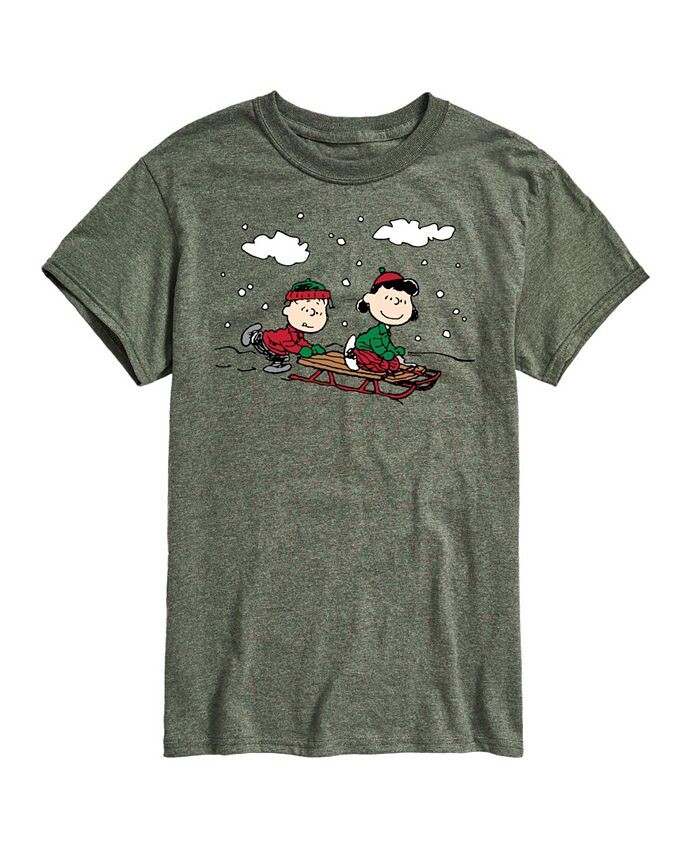 

Мужская футболка с коротким рукавом Peanuts Holidays AIRWAVES, цвет Green