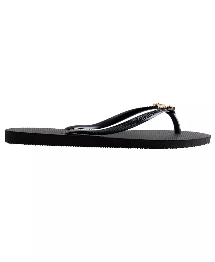 Женские сандалии на круглом носке Slim Stars Havaianas, черный — фото 2