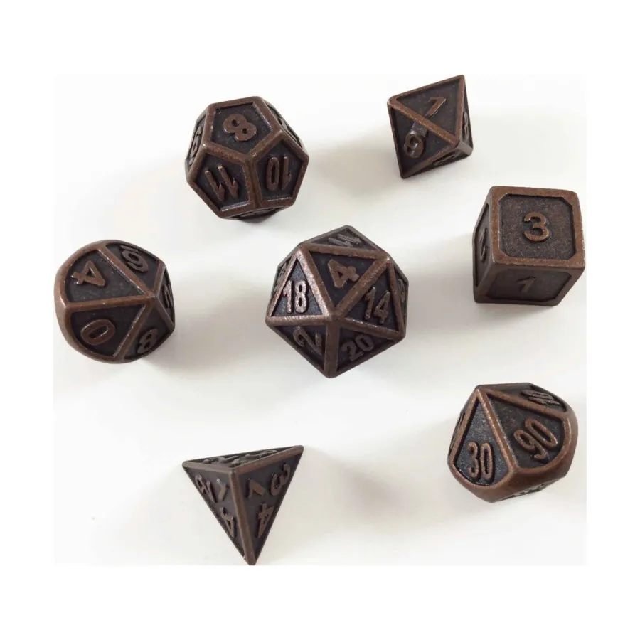 

Поликомплект - бронза (7), Metal Dice (16mm) (YuSun Metal Craft)