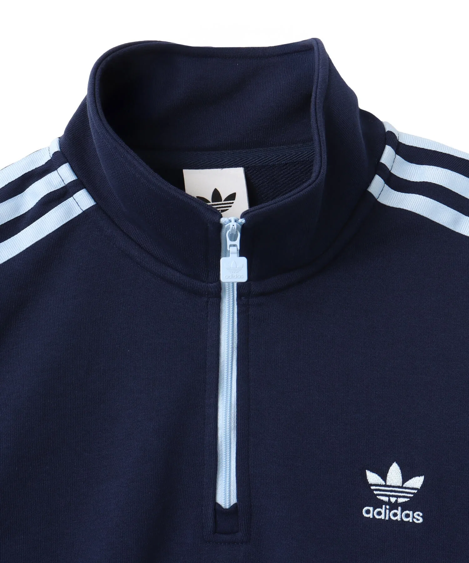 Укороченная толстовка adidas с молнией до середины груди / Adidas Crop Half-Zip Sweatshirt — фото 2