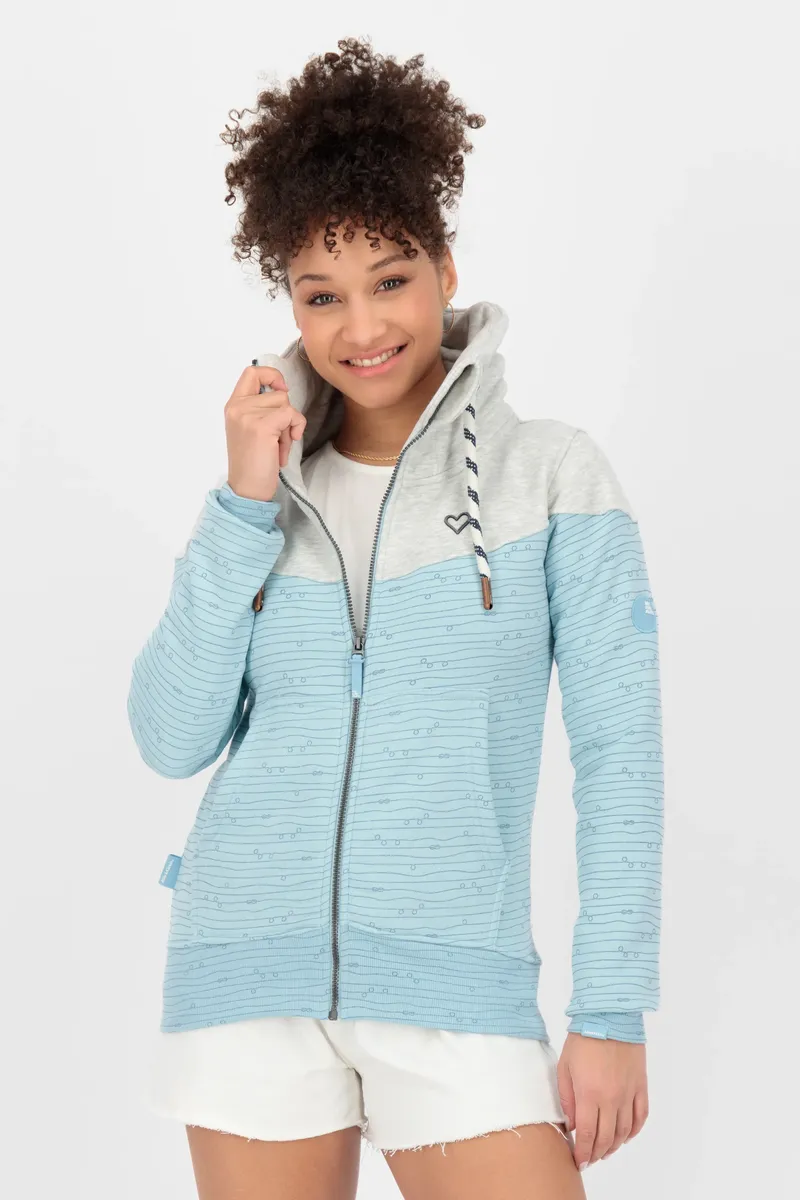 

Толстовка Alife & Kickin "ValinaAK Sweat Jacket женская толстовка, куртка", цвет Ice