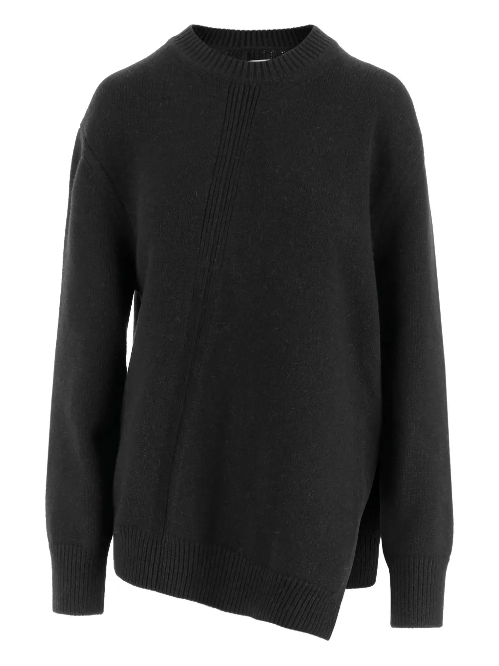 

Свитер асимметричного кроя JIL SANDER, черный