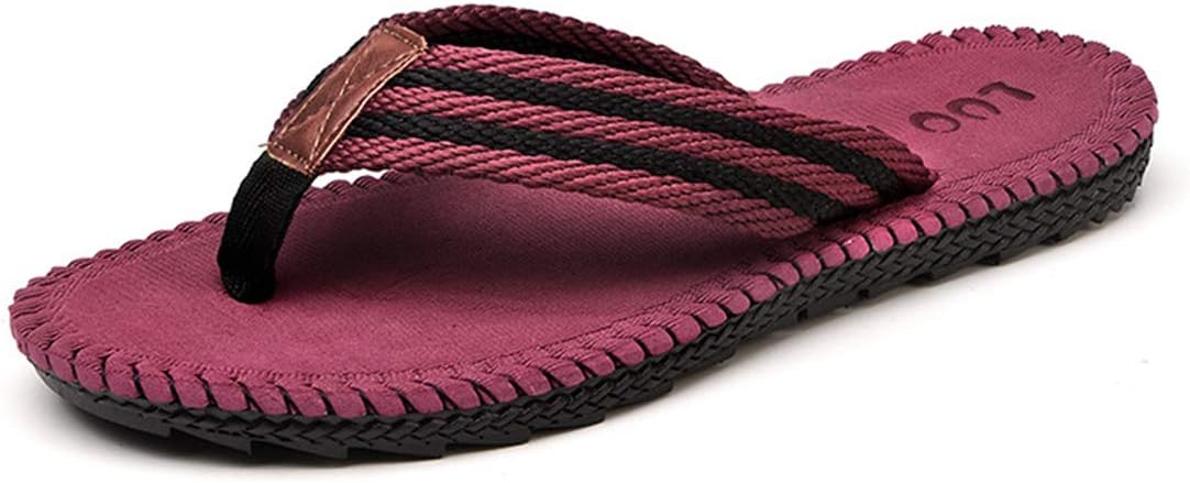 

Мужские удобные нескользящие шлепанцыBY для пляжа Xsby, красный