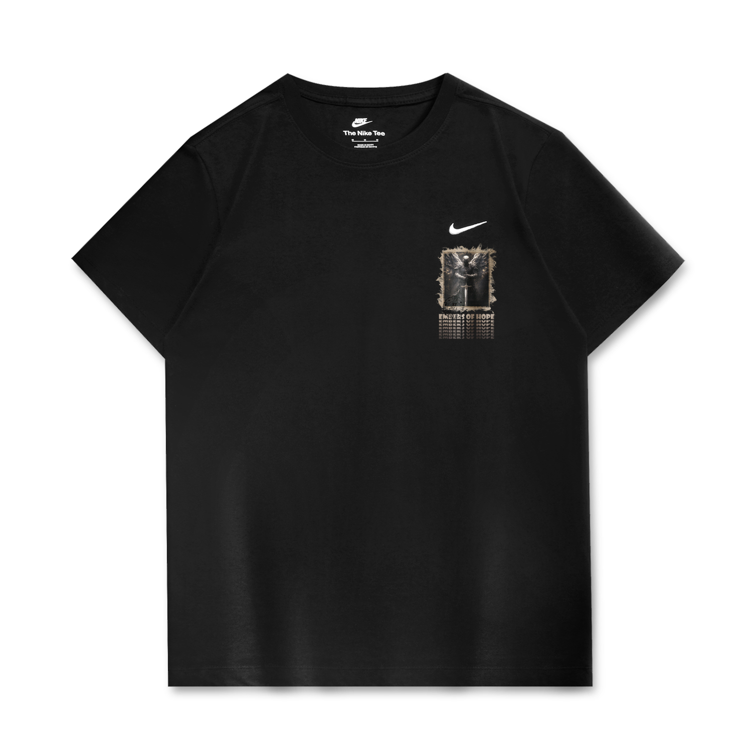 

Nike Спортивная футболка унисекс черная, Черный, Nike Спортивная футболка унисекс черная