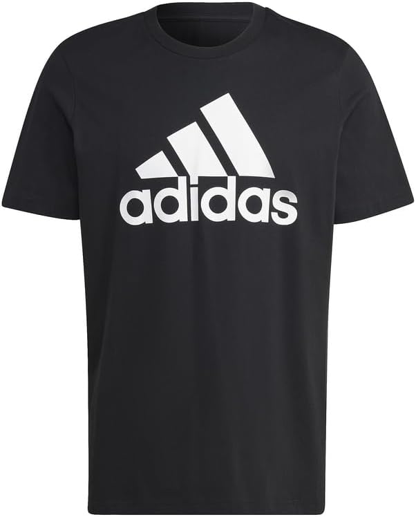 Футболка Adidas ECQ96 Essentials Single Jersey Big Logo с коротким рукавом, черно-белый — фото 4