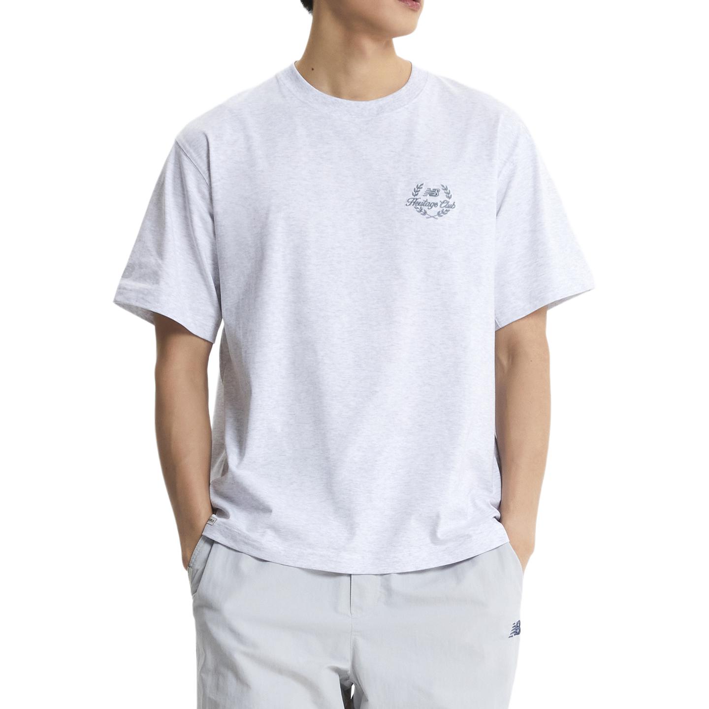 

Футболка мужская светло-серая New Balance, светло-серый