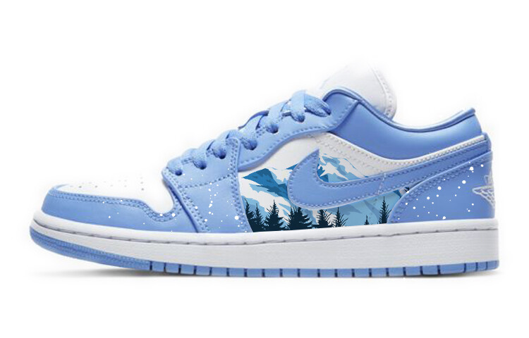 

Кроссовки Air JORDAN 1 Vintage Basketball Shoes Women's Low-Top Blue White, Синий, Кроссовки Air JORDAN 1 Vintage Basketball Shoes Women's Low-Top Blue White