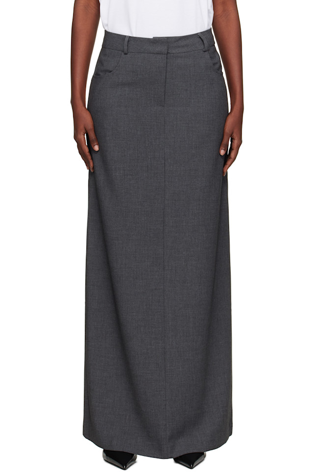 

Юбка-карандаш Malvo maxi The Frankie Shop, цвет charcoal