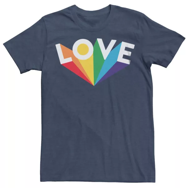

Мужская футболка с проекционной графикой Pride Love Licensed Character, синий