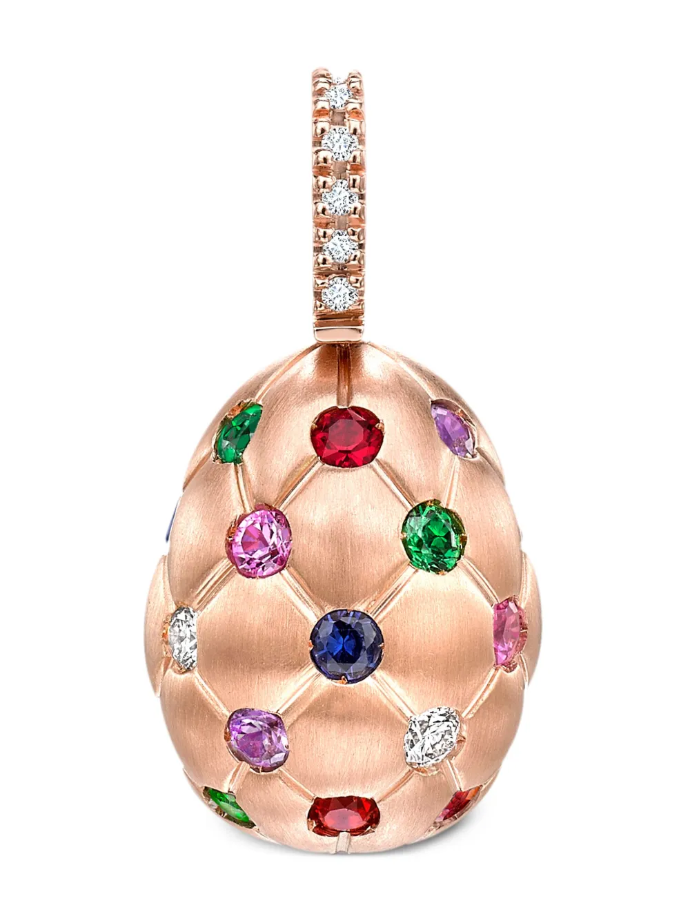 

Подвеска Treillage Egg из розового золота с камнями FABERGÉ, розовый