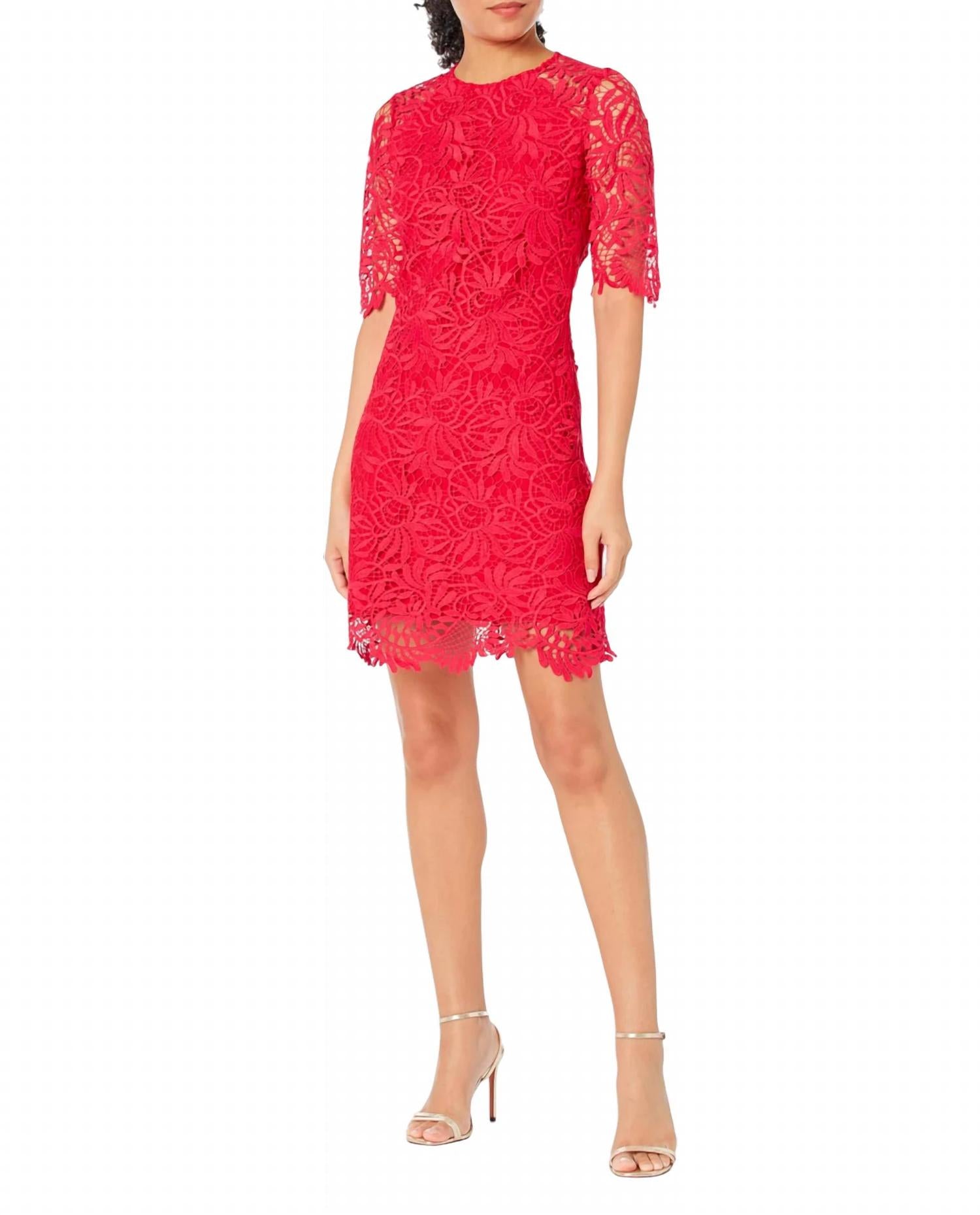 

Платье Тарин в рубиновом цвете Shoshanna, Ruby