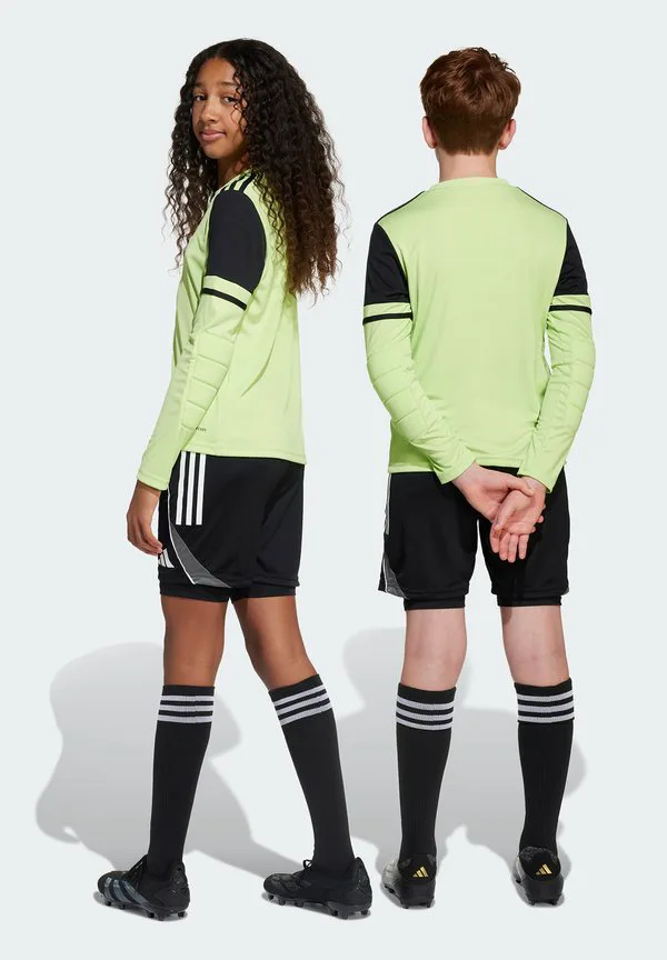 Детские спортивные брюки-футболки 3/4 с подкладкой squadra 25 для вратарей Adidas Performance, Black White — фото 2