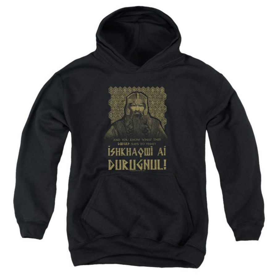 

Детская толстовка с капюшоном Ishkhaqwi Durugnul Pull Over Hoodie / Hooded Thickement Lord Of The Rings, Black