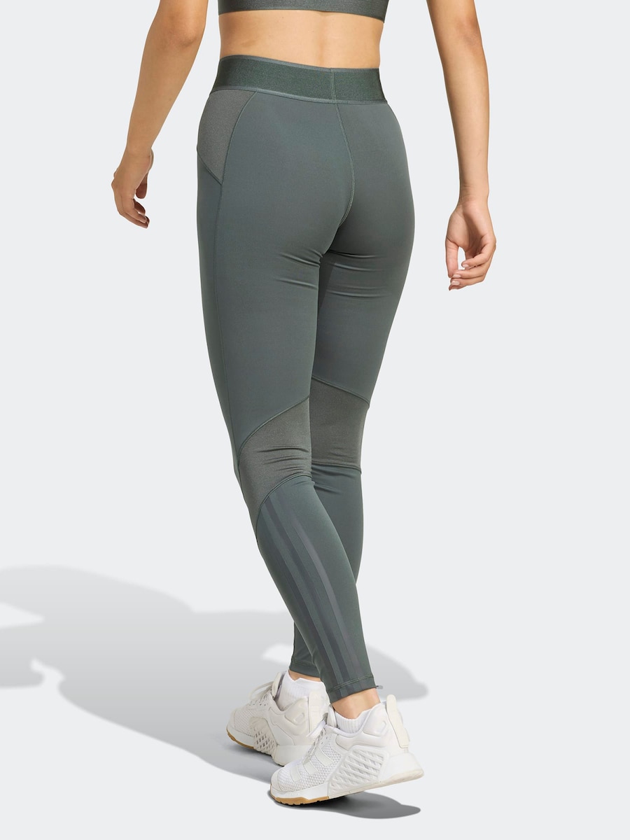 Узкие спортивные брюки ADIDAS PERFORMANCE HYG SHN, Fir/Dark Green — фото 3