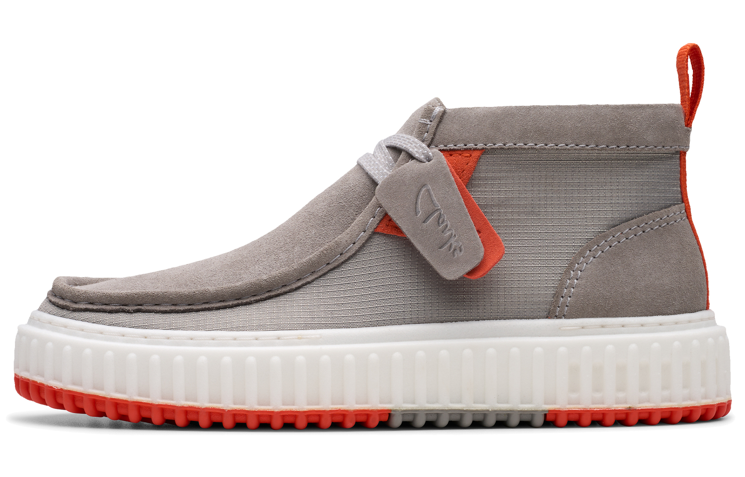 

Повседневные туфли мужские, средние, серые Clarks, Gray 261797207