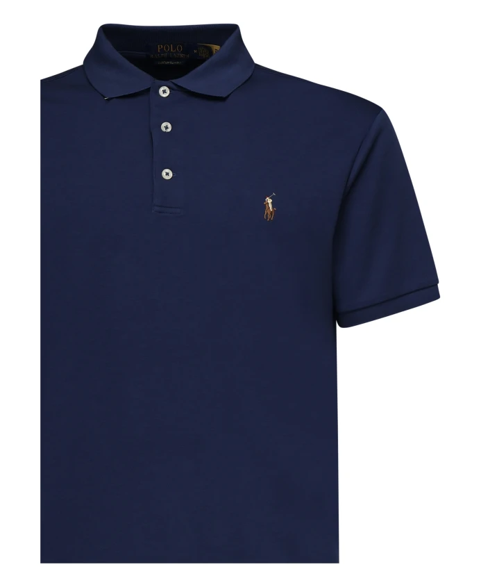 Рубашка-Поло с контрастным логотипом Polo Ralph Lauren, синий — фото 2