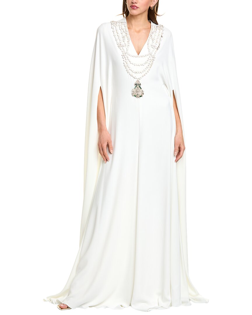 

Комбинезон с бисером Reem Acra, белый