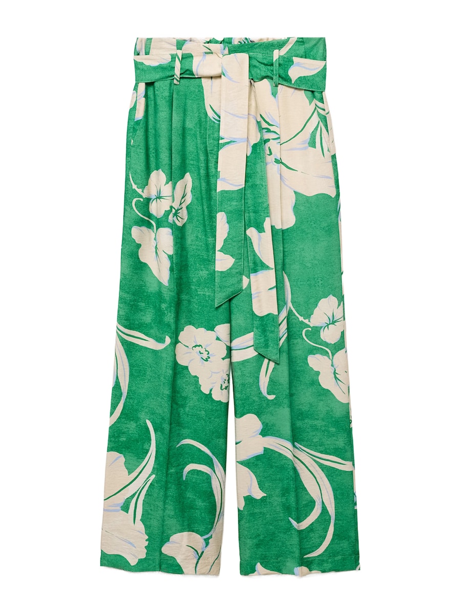 

Свободные плиссированные брюки MANGO TWIST, зеленый