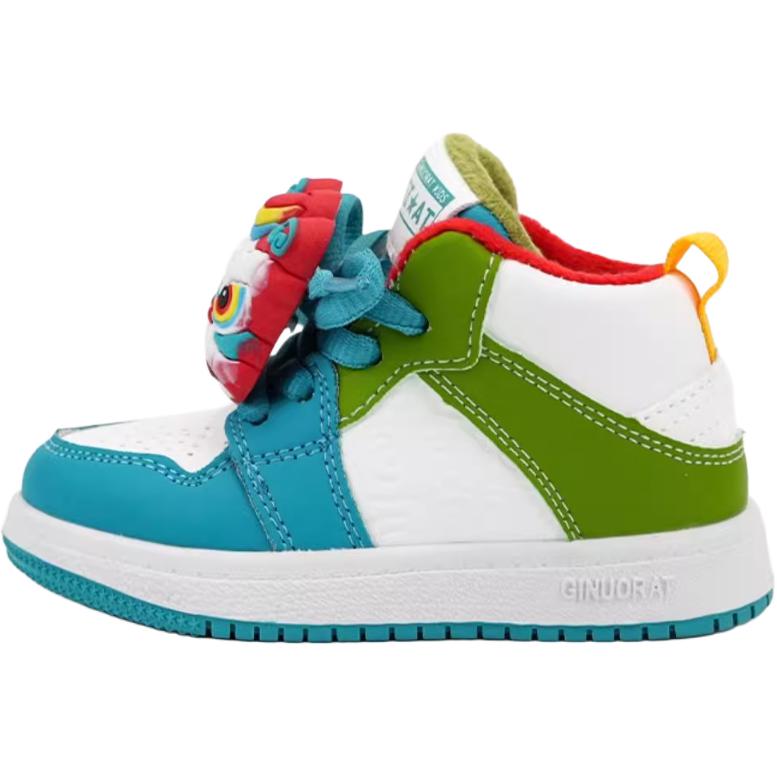 

Детские скейтерские кроссовки Kids QINUOSHU, Mismatched Winter Fleece-Lined High-Top Style