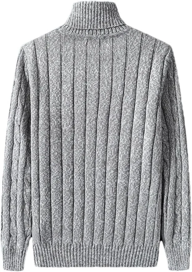 

Мужской свитер с высоким воротником, теплый и свободный