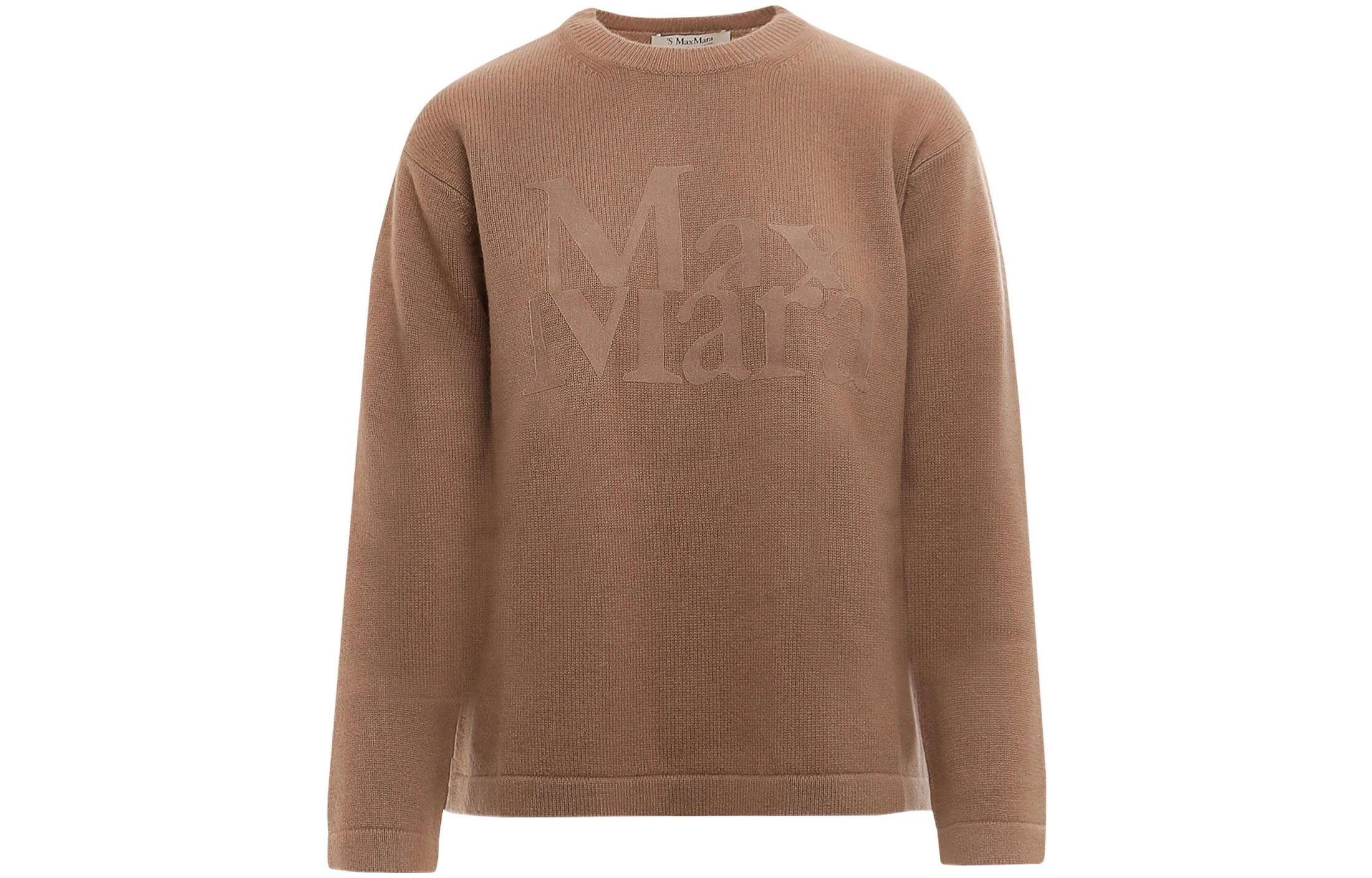 

MaxMara Кашемировый свитер женский коричневый