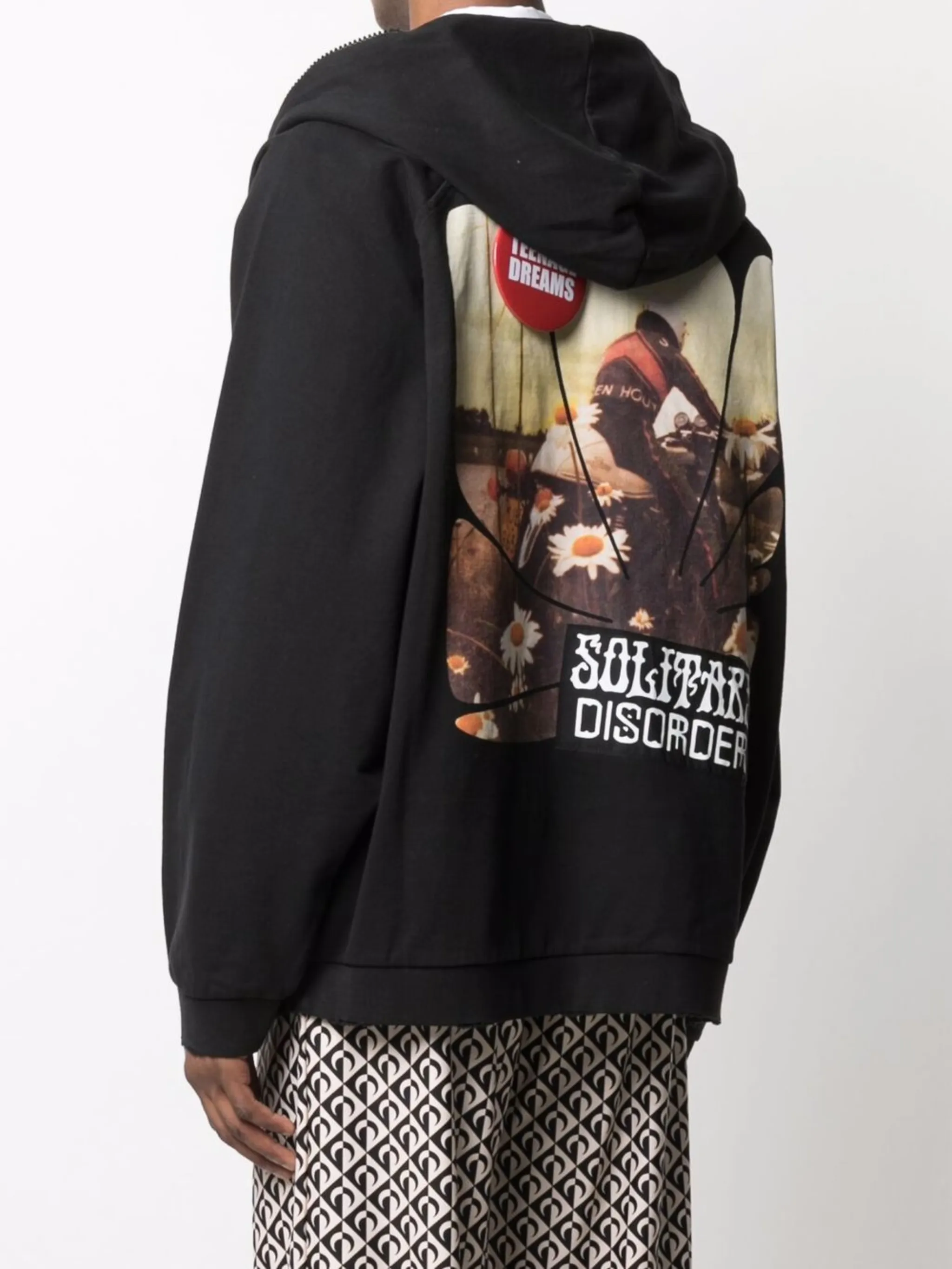 Худи Teenage Dreams на молнии Raf Simons, черный — фото 4