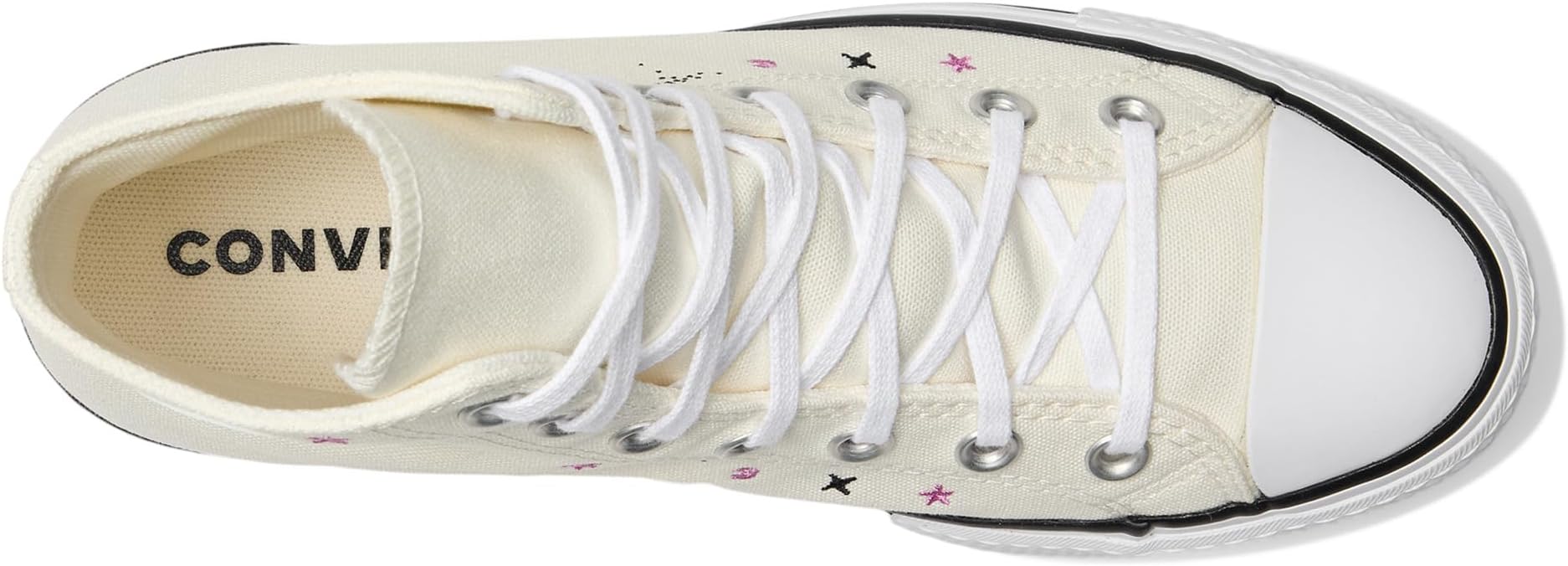 Кроссовки Converse Chuck Taylor All Star High-Top Platform Sneaker, цвет Egret/Black/Cactus Bud — фото 2