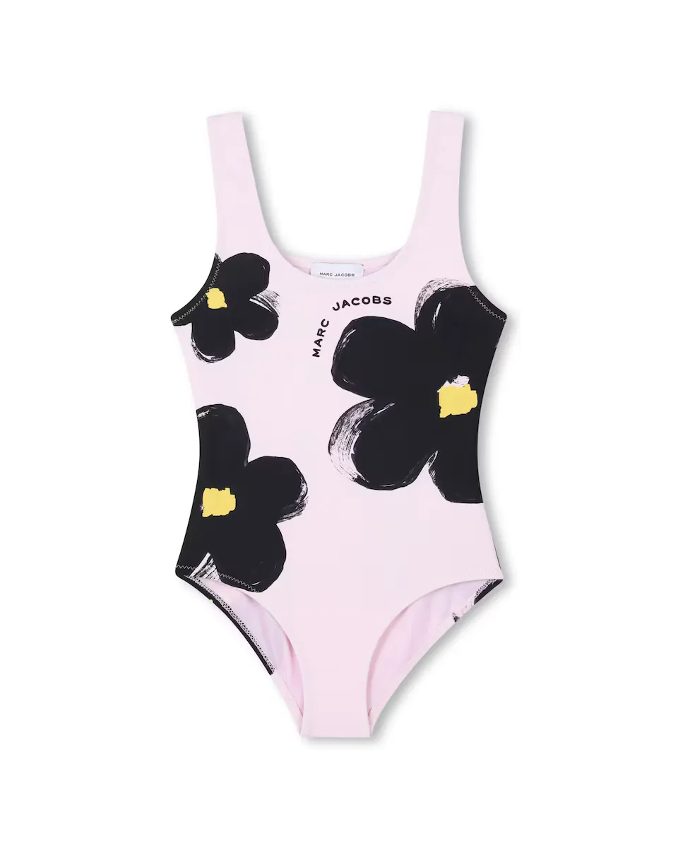 

Купальник для малышки в розовом цветочном цвете Marc Jacobs, цвет Rosa