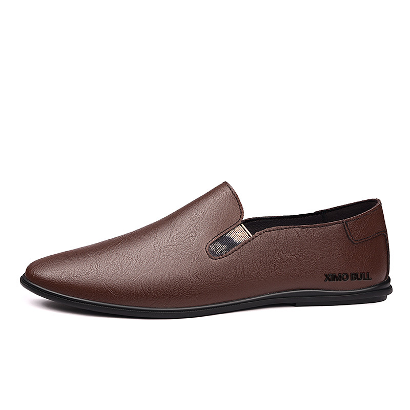 

XIMO BULL Мужские повседневные туфли мужские низкие тёмно-коричневые, цвет Dark Brown