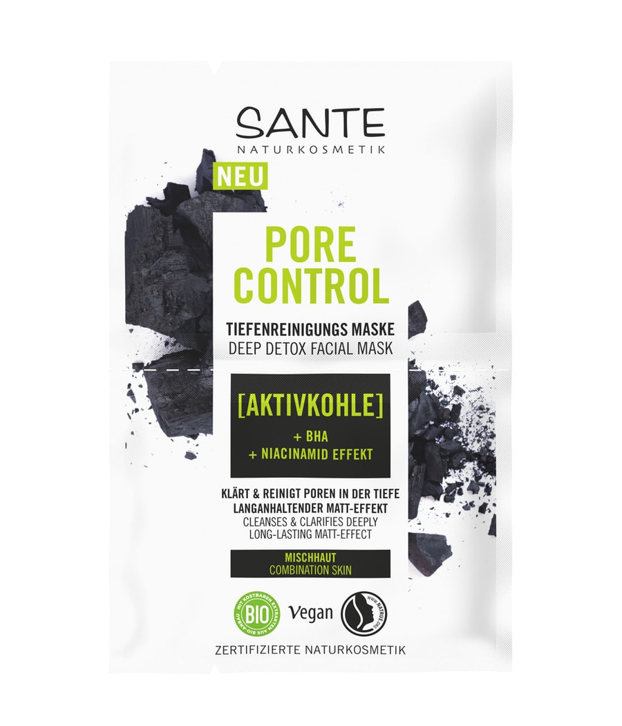 

Медицинская маска Sante Pore Control Deep Detox Facial Mask, 8 ml