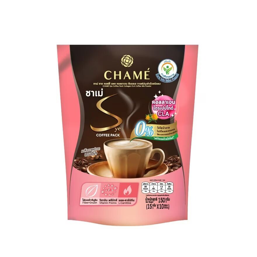 

Chame Sye Coffee Pack Коллаген CLA 15 г x 10 пакетиков, BrownPink