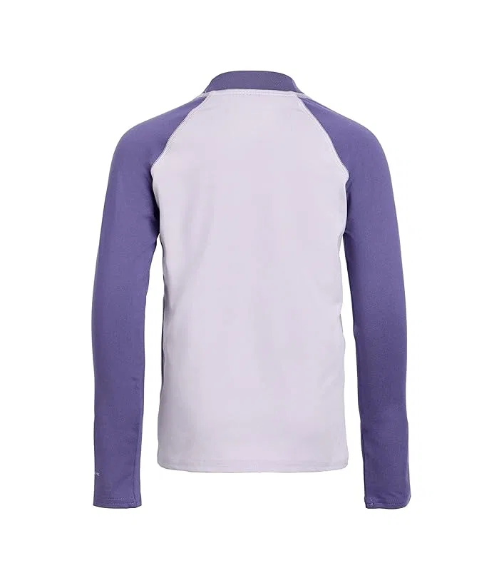 Футболка с защитой от солнца Sandy Shores Long Sleeve Sunguard Columbia Kids, Lavender Pearl/Stormwatch — фото 2