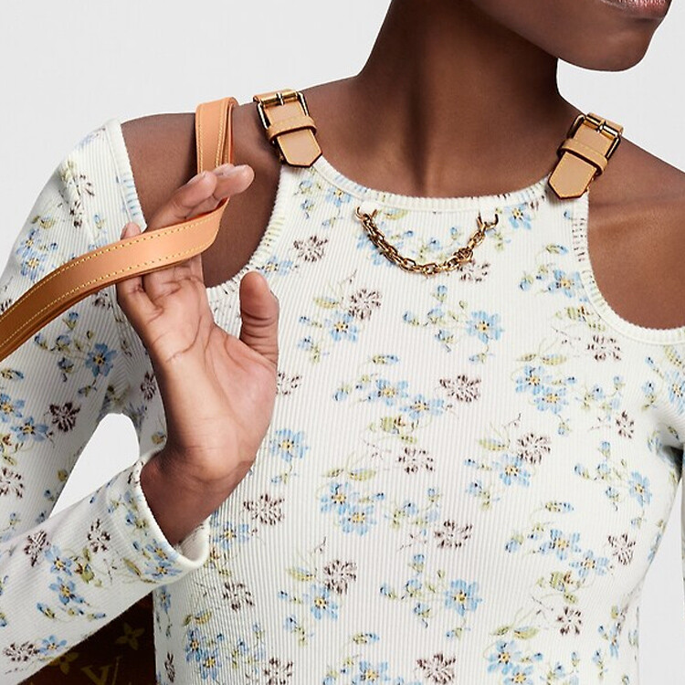 Платье с длинными рукавами женское белое Louis Vuitton — фото 3