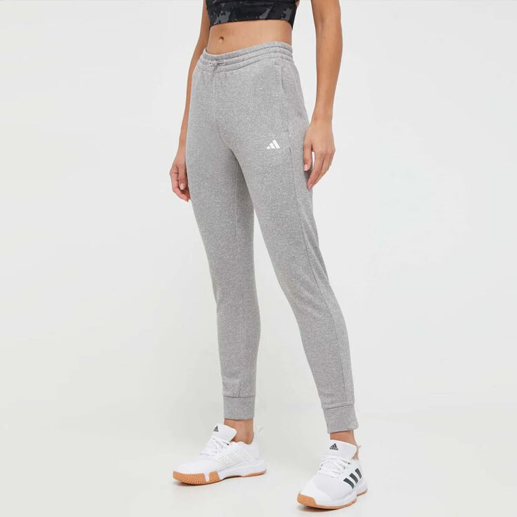 AEROREADY Трикотажные спортивные штаны женские серые Adidas — фото 2