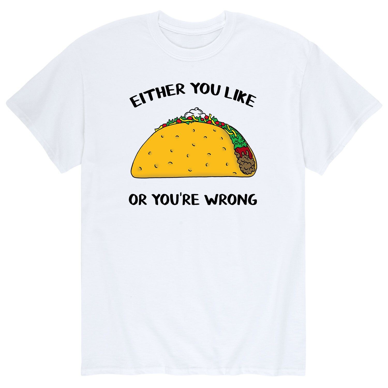 

Мужская футболка с рисунком Like Tacos Licensed Character