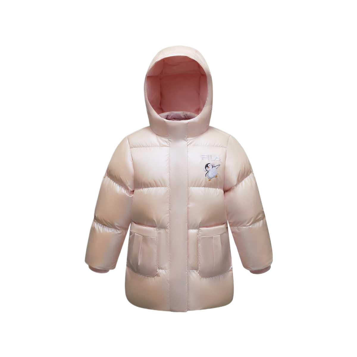 Пуховик для детей 3-7 лет FILA KIDS, розовый