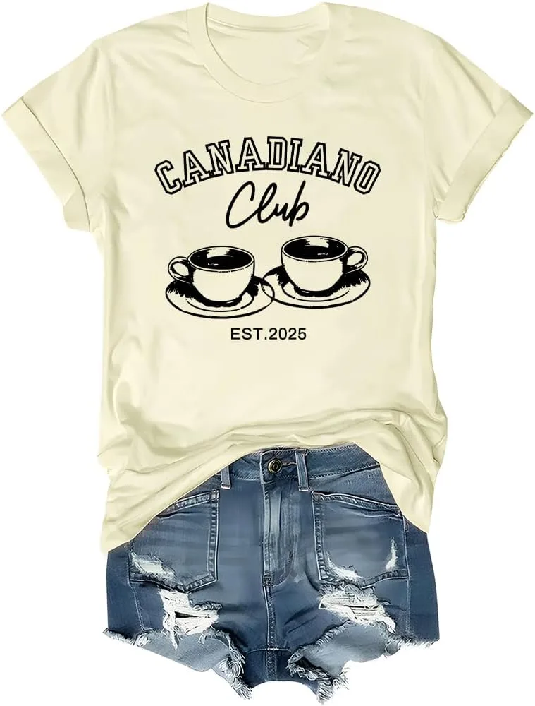 

Canadiano Club 2025 футболка Funny Casual Tee