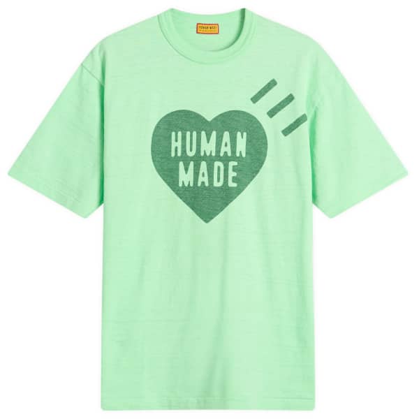

Футболка с сердцем, окрашенная в готовом виде Human Made, зеленый