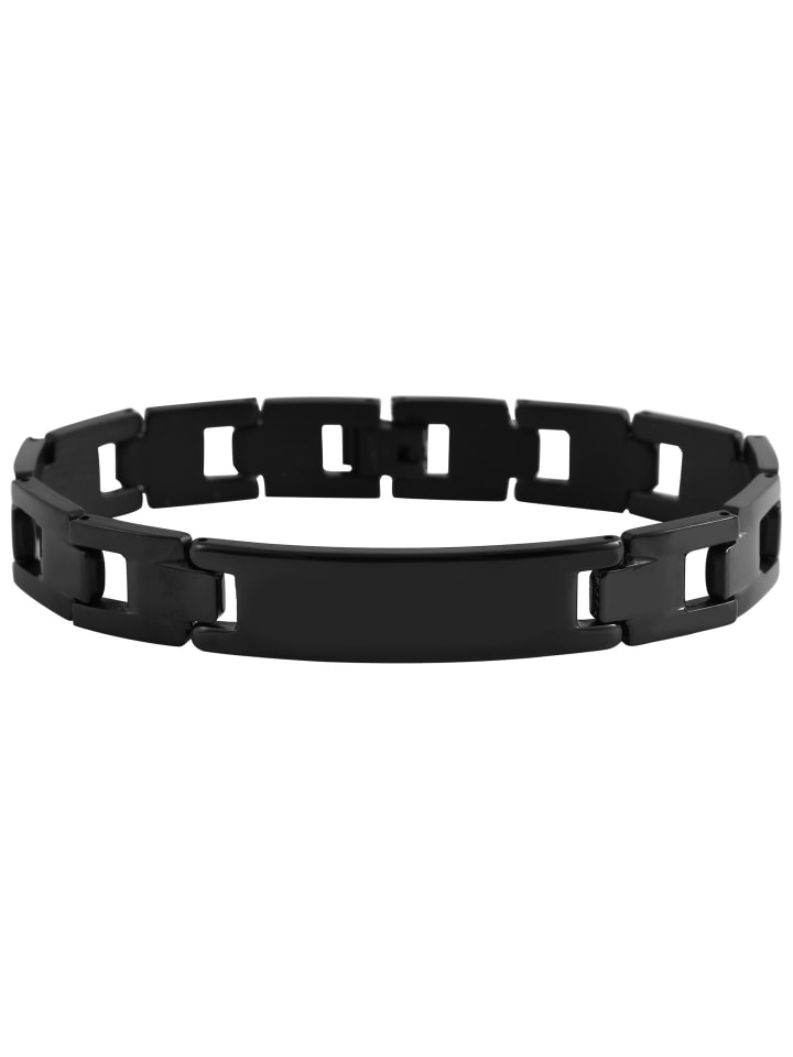 

Adeliás Браслет унисекс - браслет из нержавеющей стали, 21 см, черный