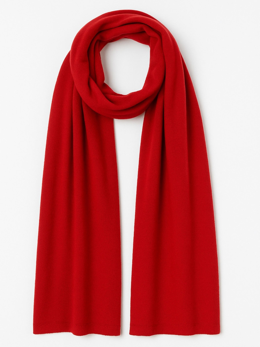 

Шарф KOPYTO MANUL - Großer Breiter Schal aus 100% Merinowolle RWS, красный