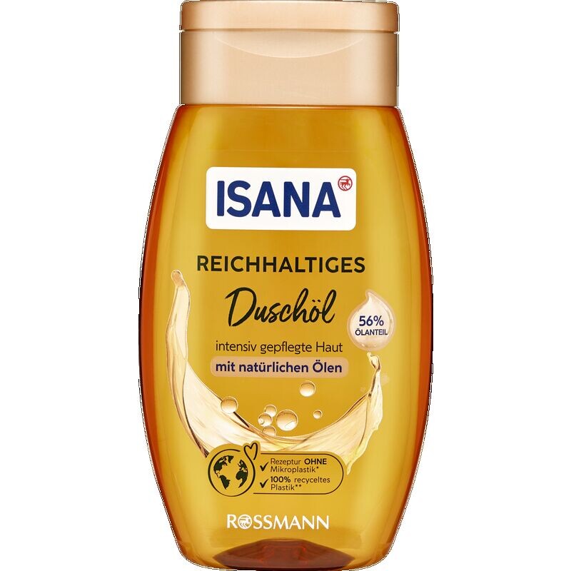 

Насыщенное масло для душа ISANA, 250 ml