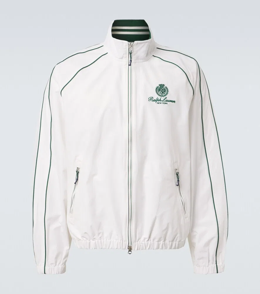 Спортивная куртка из хлопковой смеси с логотипом Polo Ralph Lauren, белый