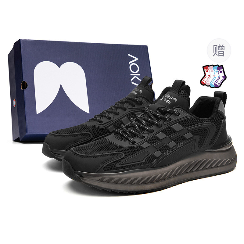 

Кроссовки AOKANG Running Shoes Men Low-Top, Черный, Кроссовки AOKANG Running Shoes Men Low-Top