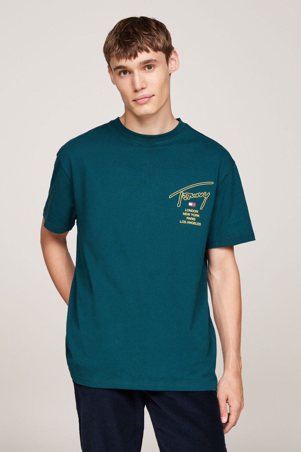 

Футболка Regular fit natural sign city twist Tommy Jeans, синий