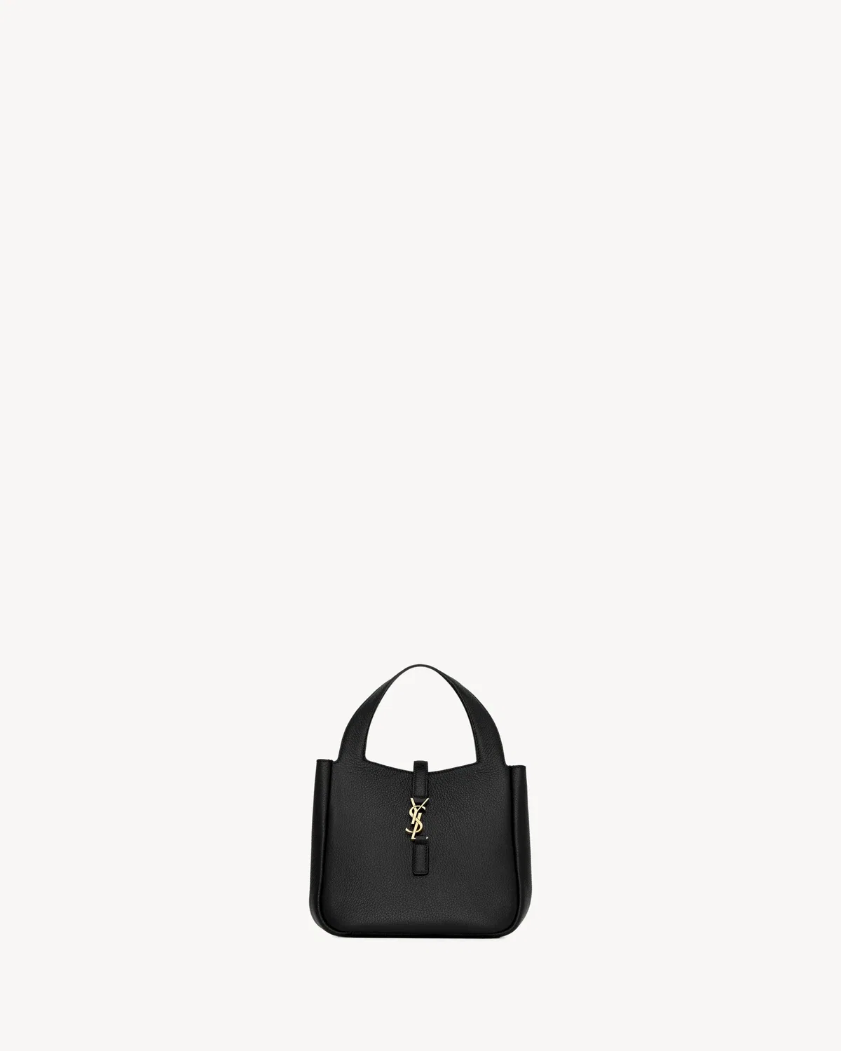 LE 5 À 7 BABY BEA из зернистой кожи SAINT LAURENT, черный — фото 2
